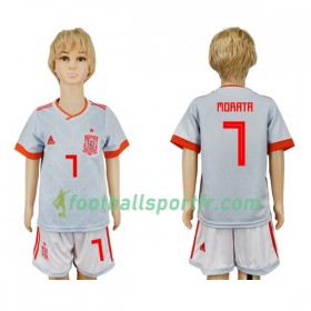 Tenue Espagne Morata 7 Enfant Exterieur Coupe du monde 2018 Maillot de Foot